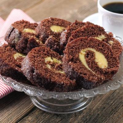 Rulltårta med päronkonjak