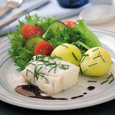 Rödvinssås till mikrad torsk