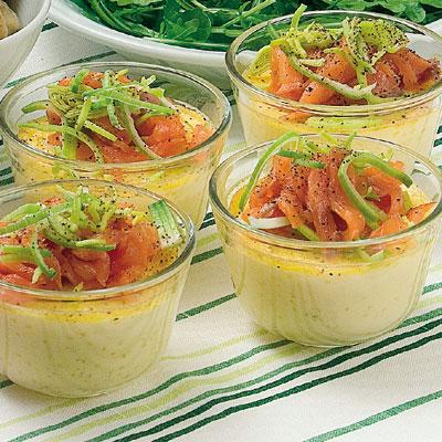 Äggroyal med rökt lax