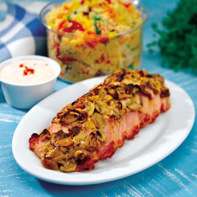 Mango chutney-glaserad kassler