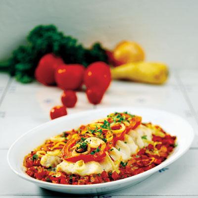 Tomatgratinerad fisk