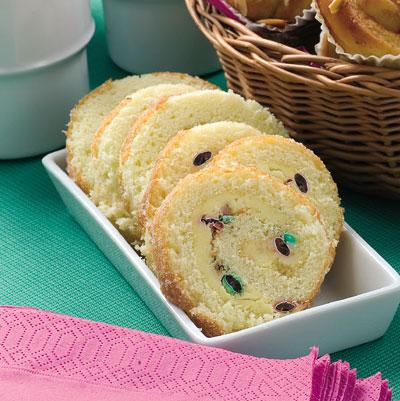 Rulltårta med karamellfyllning