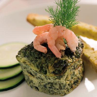 Nässeltimbal med räkor