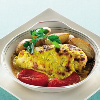 Gratinerade kycklingfiléer