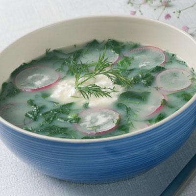 Spenatsoppa med dill