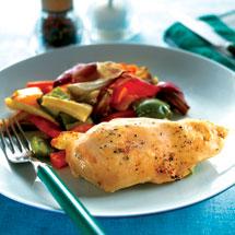 Limekyckling med rostade grönsaker II