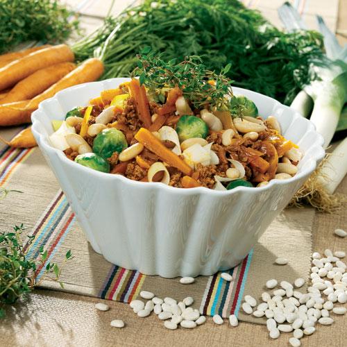 Höstgryta med vita bönor