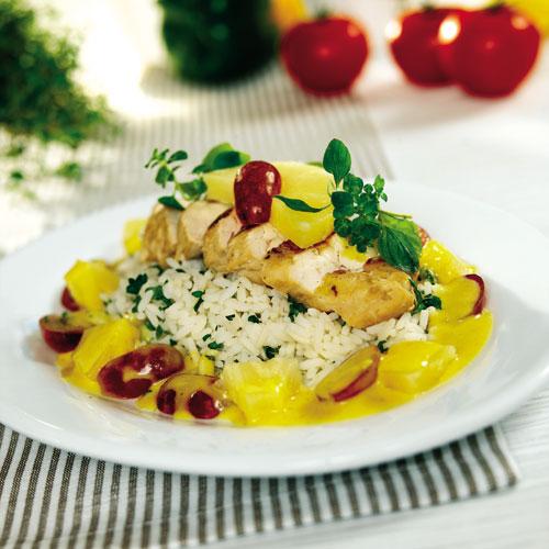 Currykyckling med ananas