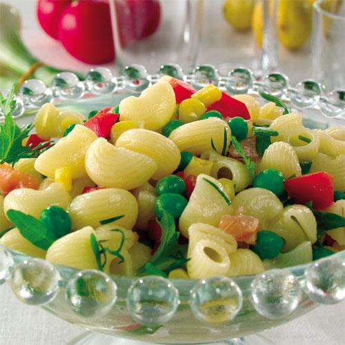 Pastasallad med gravad lax