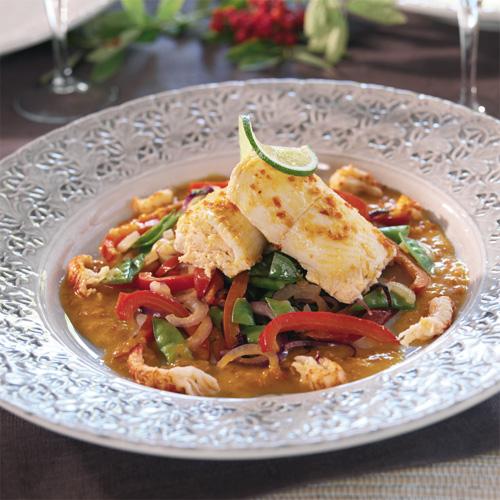 Gratinerad laxfärserad bergtungafilé