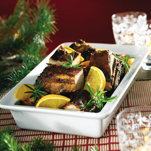 Apelsinmarinerade revbensspjäll