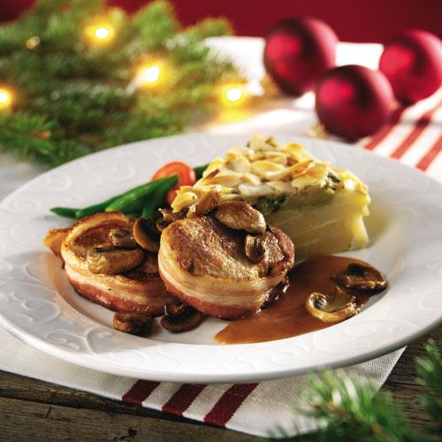 Fläskfilémedaljonger med portvinssås
