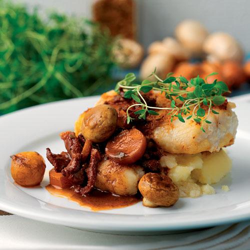 Torsk à la Bourguignonne