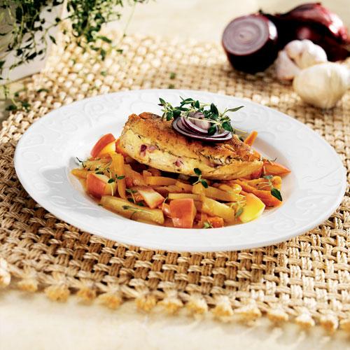 Senaps- och honungsfylld kycklingfilé