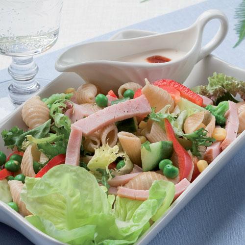 Pastasallad med kassler