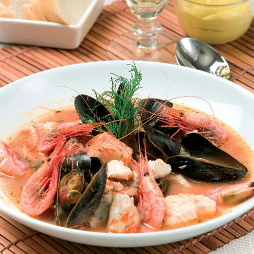 Bouillabaisse med senapsaioli