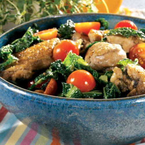 Vårgryta med majkyckling