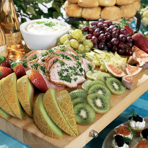 Marinerad kassler med örtsås