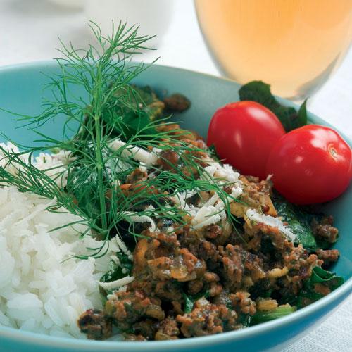 Nötfärsröra med dill och pepparrot