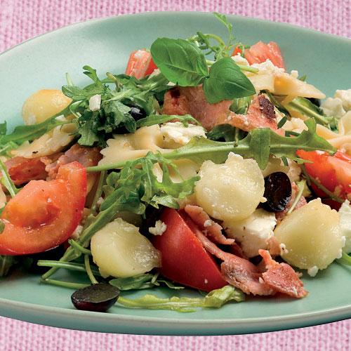 Sallad med fjärilspasta