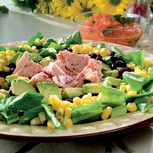 Tonfisk med het tomatsalsa