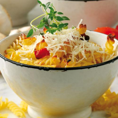 Pasta med bacon och gorgonzola