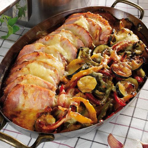 Kassler- och paprikalåda