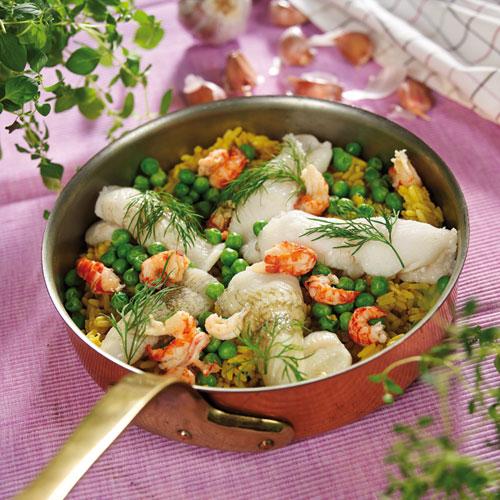 Spätta på curryrisbädd