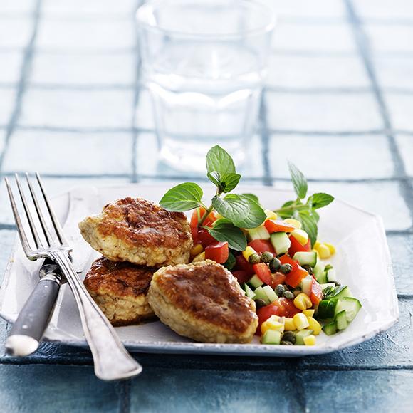 Kycklingbiffar med majssalsa