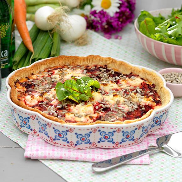 Rödbetspaj med fetaost