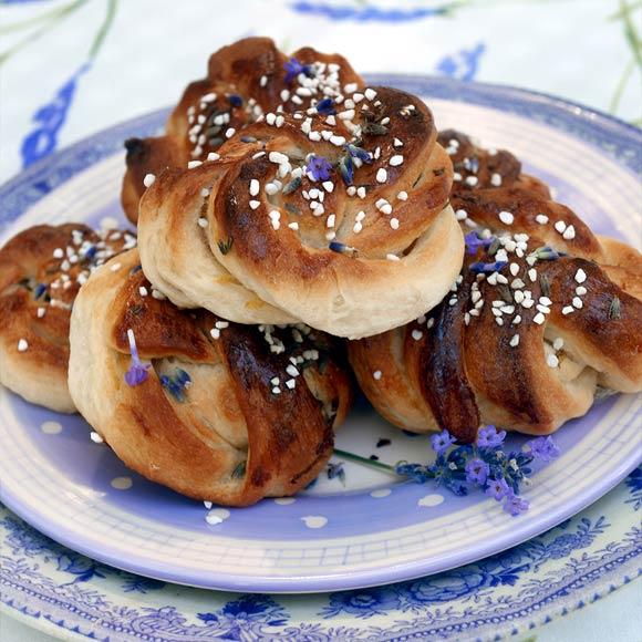 Vaniljsnurror med lavendel