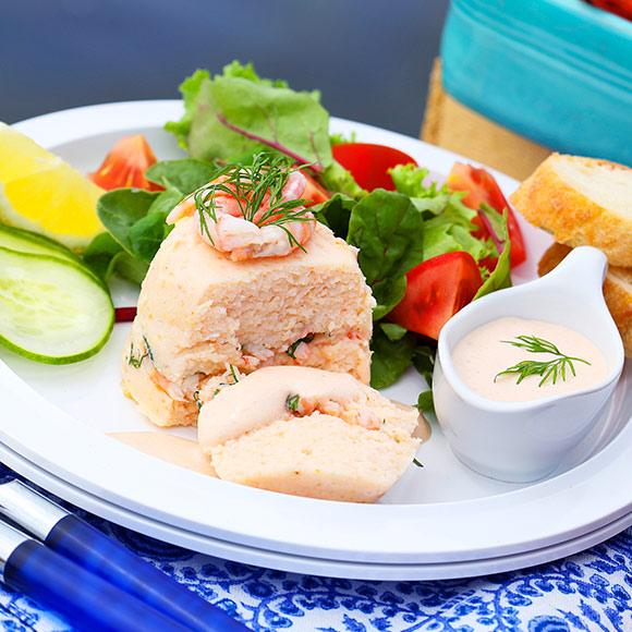 Räkpaté med chili- och sherrysås