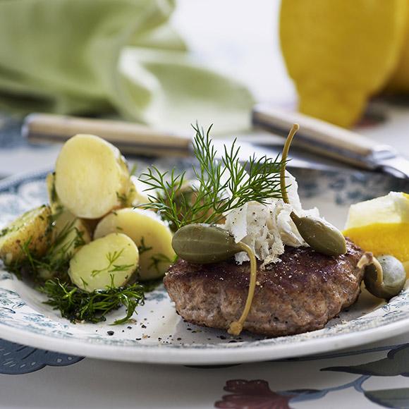 Biff med potatissallad
