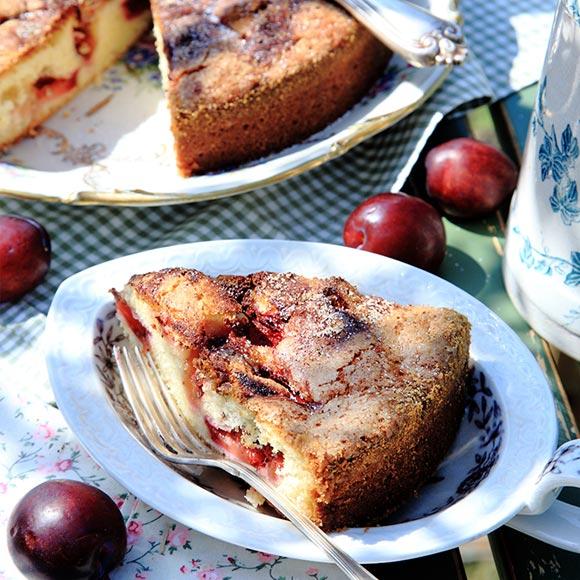 Plommonkaka med kanel