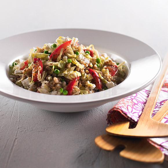 Matvetesallad med fetaost