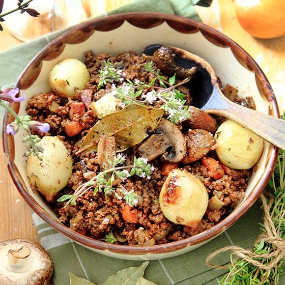 Köttfärssås Bourguignon