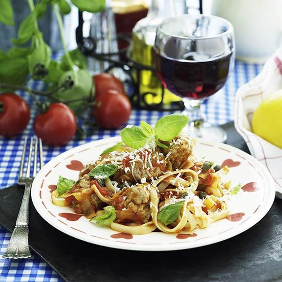 Spagetti med köttbullar