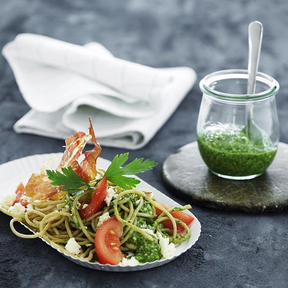Pasta med persiljepesto