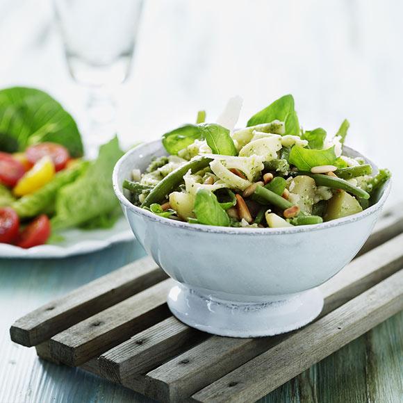 Potatissallad med gröna bönor