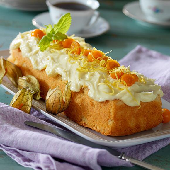 Citronkaka med vit chokladfrosting