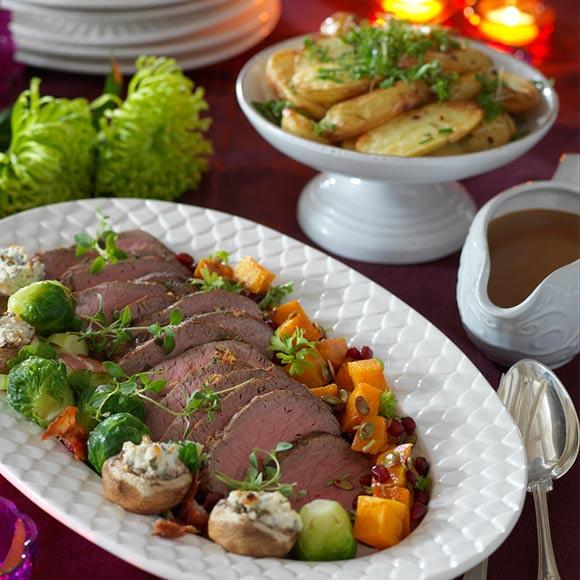 Helstekt rostas med timjan