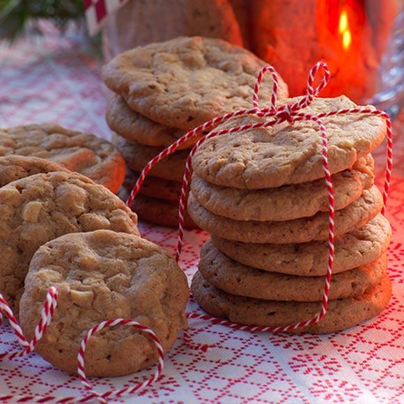 Chocolate chip cookies med smak av pepparkaka