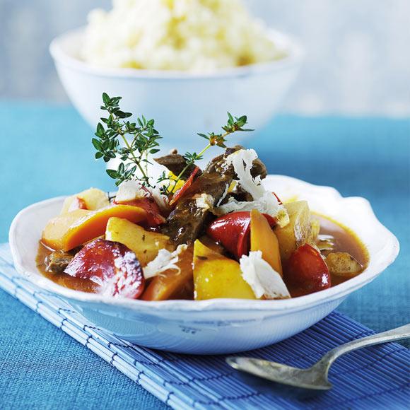 Gulasch med potatismos