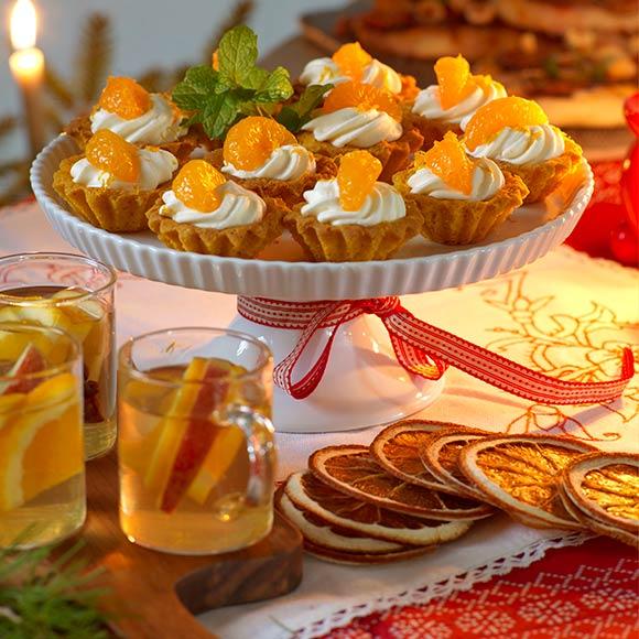 Saffransmusslor med apelsingrädde