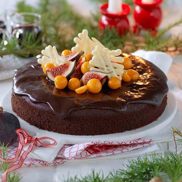 Glöggkaka med läcker chokladglasyr