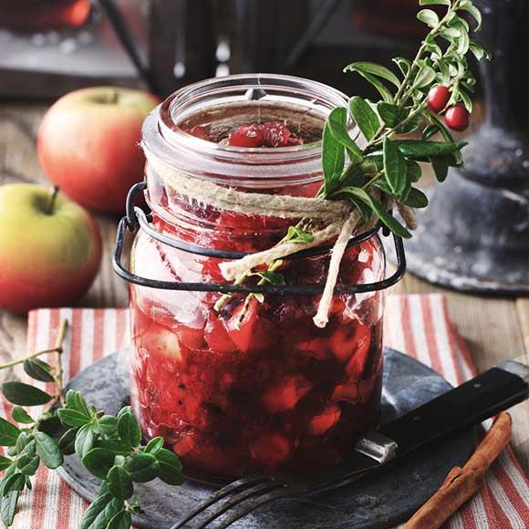 Lingonchutney med äpple