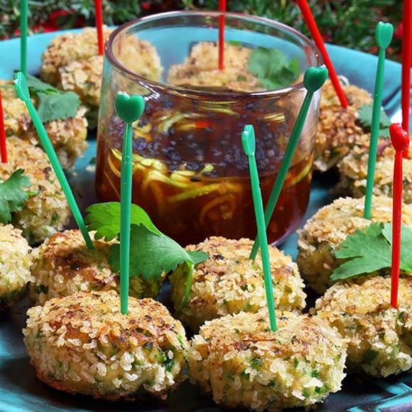 Räkkakor med asiatisk dippsås