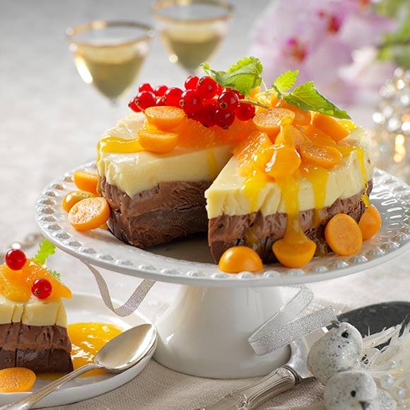 Chokladtryffel med clementinsås