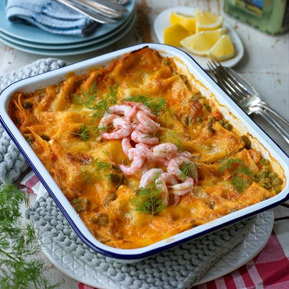 Skaldjurslasagne