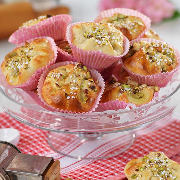 Karlsbaderbullar med pistaschmandel